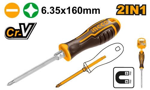 INGCO AKISD0201 2 In 1 Screwdriver Set feature image