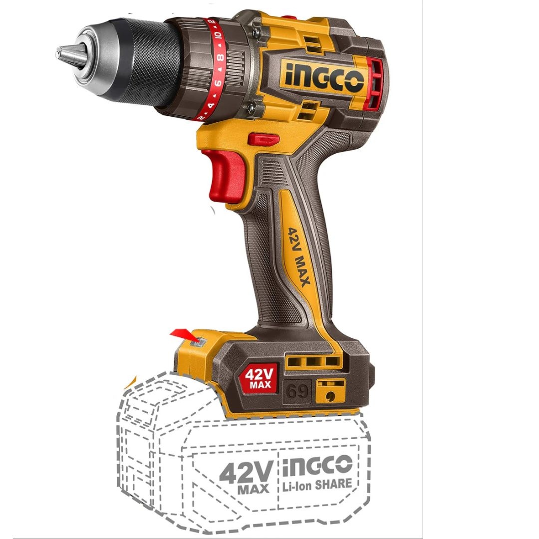 INGCO CIWLI42462 42V 460Nm Brushless Cordless Impact Wrench with 1/2" Square Drive feature image