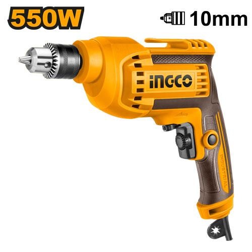 INGCO ED55038 550W Electric Drill with 10mm Drilling Capacity & Variable Speed Control feature image