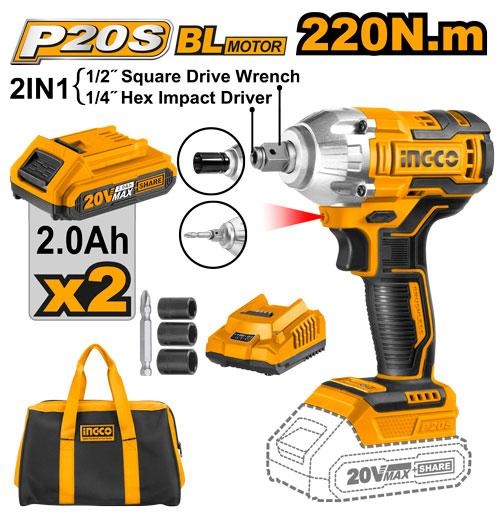 CIWLI20208 Cordless impact driver&wrench feature image