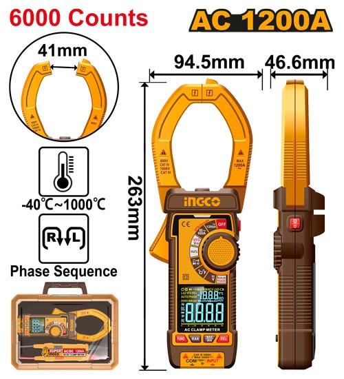 DCM610001 Digital AC clamp meter feature image