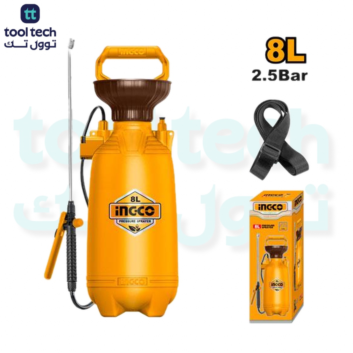 INGCO INGCO 8L Pressure Sprayer HSPP30802 | Professional Garden Sprayer | INGCO Singapore