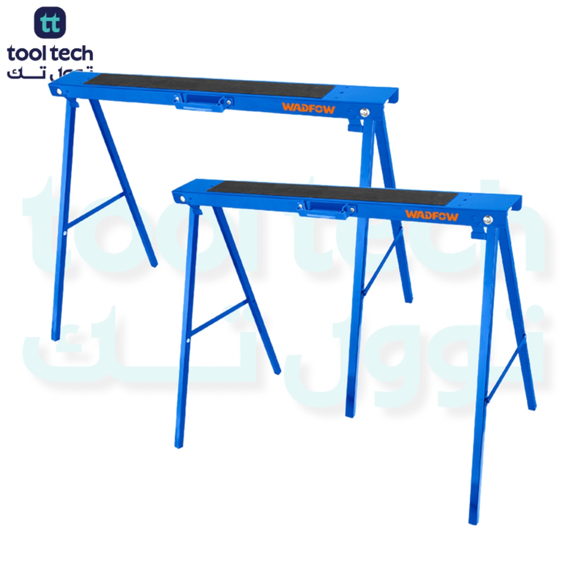 Sawhorse Jobsite Table Wood Working Stand with Non-Slip Mats 100kg 2Pcs WDZ1510