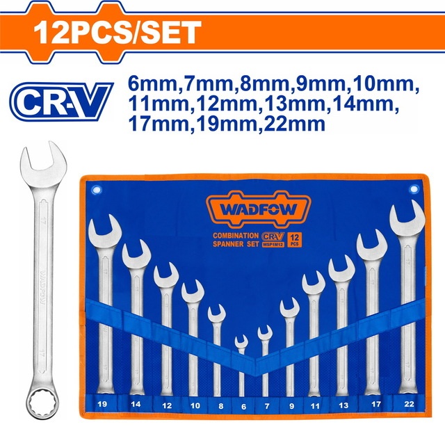 WADFOW 12 Pcs Combination Spanner Set 6-22mm feature image