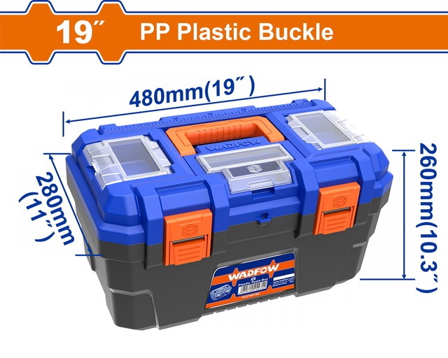 WADFOW 19" Plastic Tool Box (WTB1319) feature image