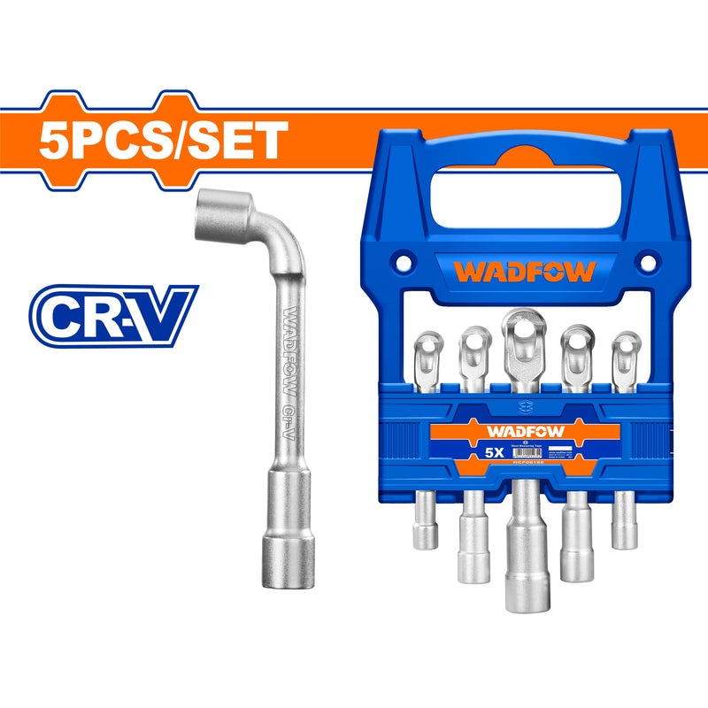 WADFOW 5Pcs L-angled Socket Wrench Set 8-14Mm feature image