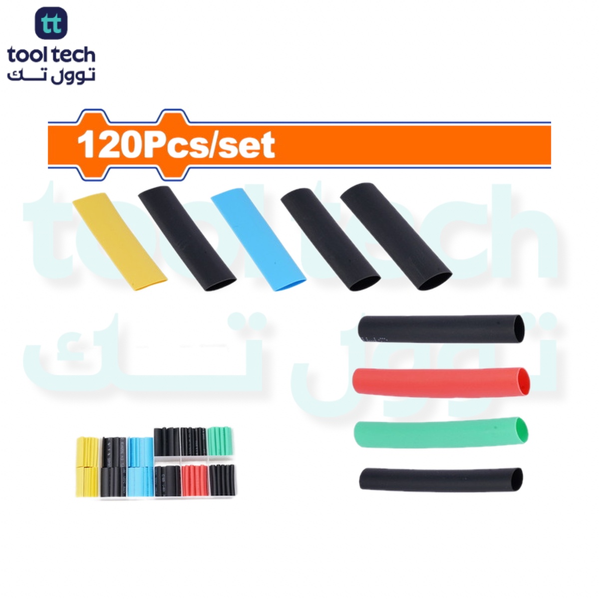 WADFOW 120 Pcs Heat Shrink Tubing Assortment