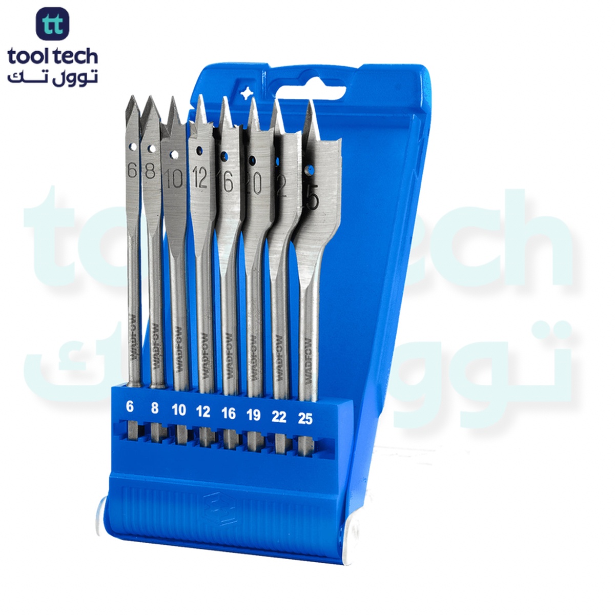 8pcs Set Flat Wood Drill Bits Set
