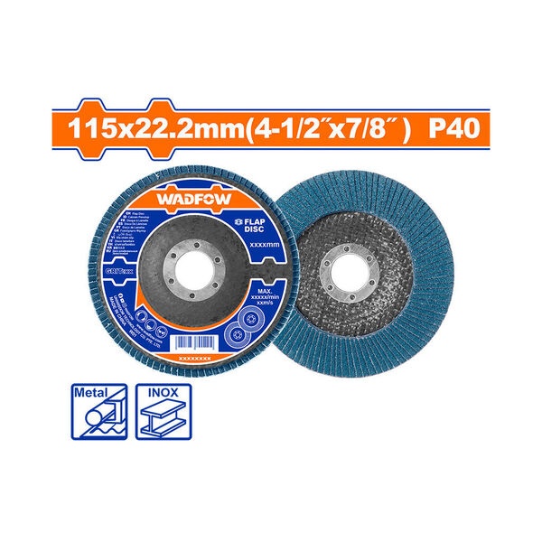 Flap Disc 115mmX22mm, P40 (WYL1311) WADFOW feature image