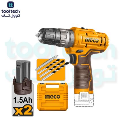 Compact Cordless Impact Drill for Drilling, Hammer Drilling, and Screwdriving CIDLI12202