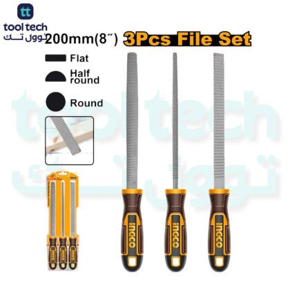 HKTFW0308 3 Pcs wood file set