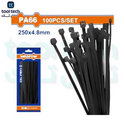 250mm Nylon Cable Ties (Black)