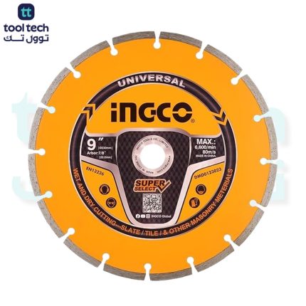 Ingco DMD0123023 Diamond Cutting Disc Set, 3 Pieces, 9 Inches - Multicolor