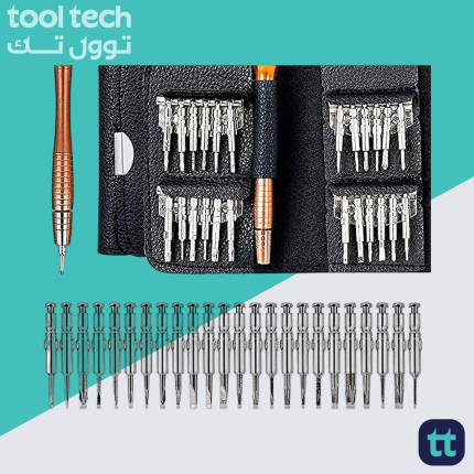 Screwdriver Set, Show Top 25 in 1 Precision Screwdriver Repair Tool Kits with Black Leather Bag for PC, Eyeglasses, Mobile Phone, Watch, Digital Camera and Other Appliances