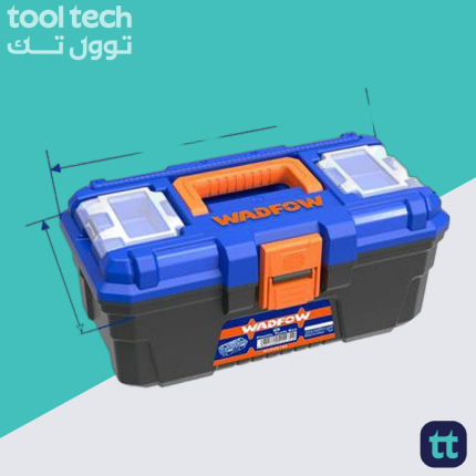 Plastic Tool Box Organizer Case with Removable Tray 13 Inches WTB1313