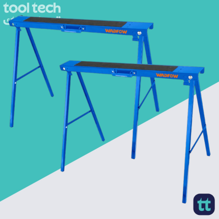 Sawhorse Jobsite Table Wood Working Stand with Non-Slip Mats 100kg 2Pcs WDZ1510